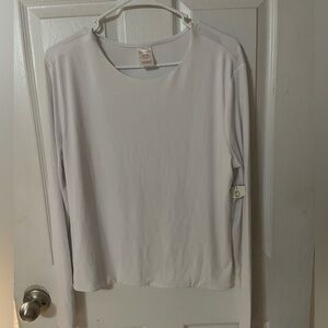 NWT No Boundaries Classic White Long Sleeve Tee size xxl